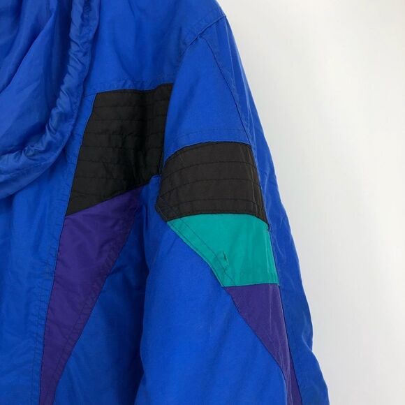 Vintage McGregor Mens Coat Size Medium Blue Colorblock Skiing Snowboarding Snow - Picture 6 of 10